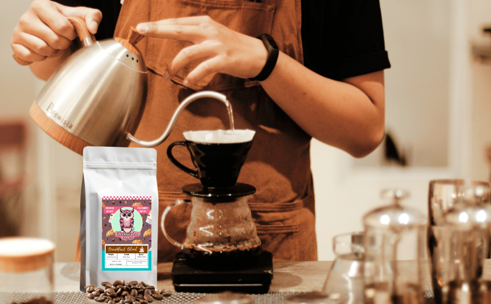 Brewing coffee